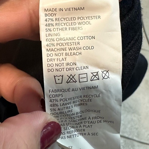 NWT PRANA Ziller Wool Sweatshirt Size XS - Picture 5 of 5